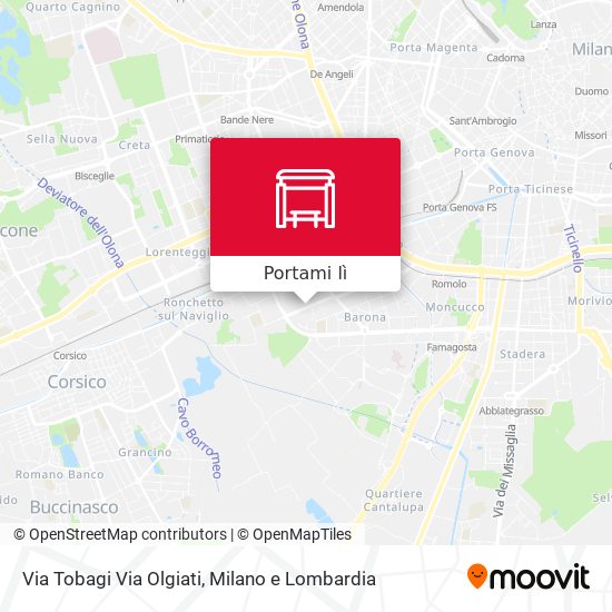 Mappa Via Tobagi Via Olgiati