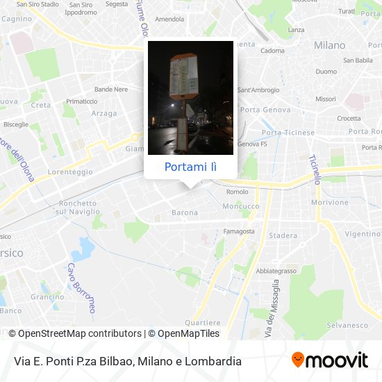 Mappa Via E. Ponti P.za Bilbao
