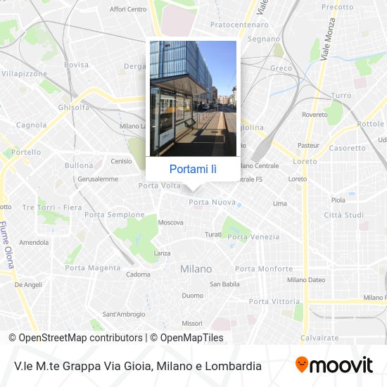 Mappa V.le M.te Grappa Via Gioia