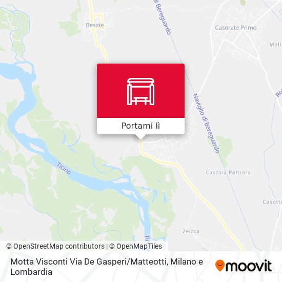 Mappa Motta Visconti Via De Gasperi / Matteotti