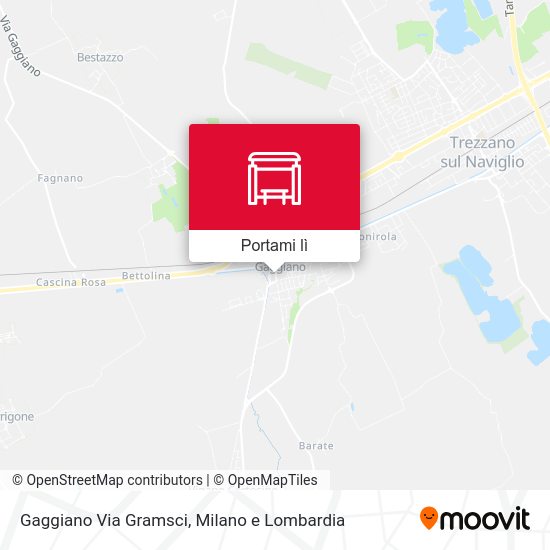 Mappa Gaggiano Via Gramsci