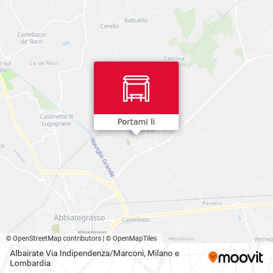 Mappa Albairate Via Indipendenza / Marconi