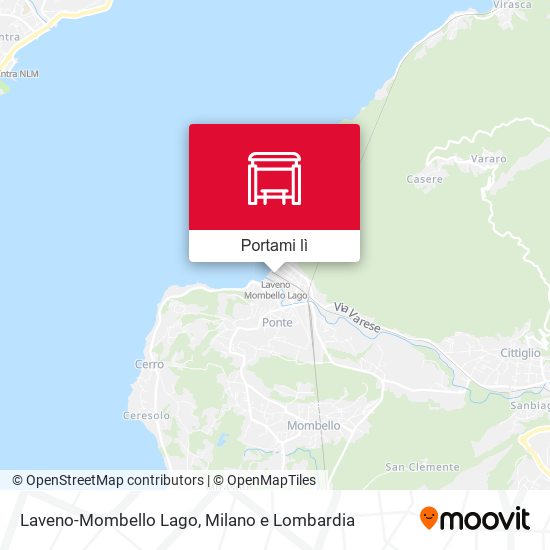 Mappa Laveno-Mombello Lago