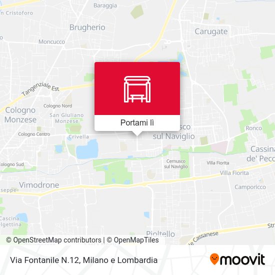 Mappa Via Fontanile N.12