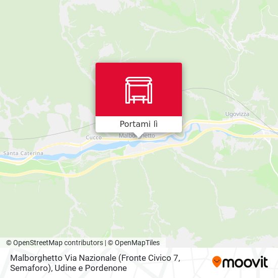 Mappa Malborghetto Via Nazionale (Fronte Civico 7, Semaforo)