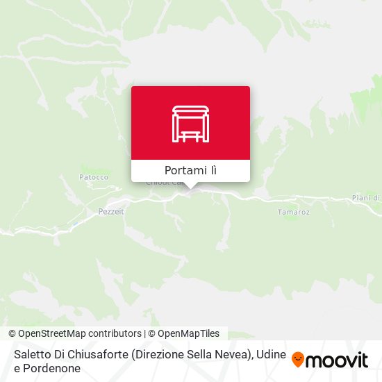 Mappa Saletto Di Chiusaforte (Direzione Sella Nevea)