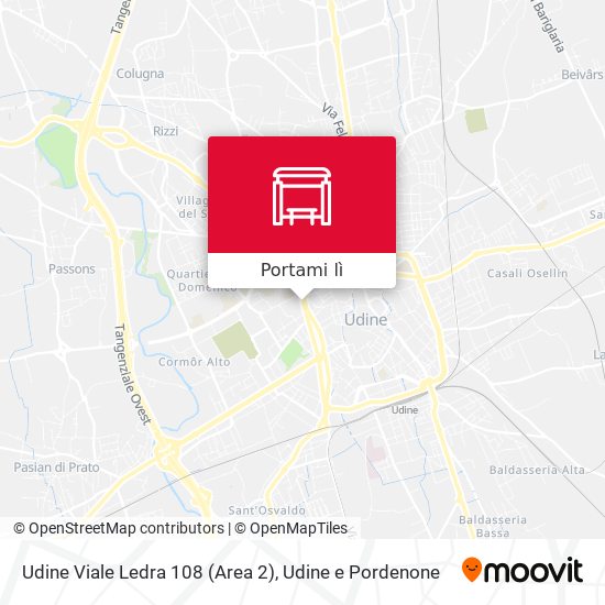 Mappa Udine Viale Ledra 108 (Area 2)