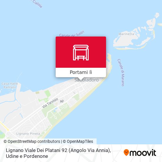 Mappa Lignano Viale Dei Platani 92 (Angolo Via Annia)