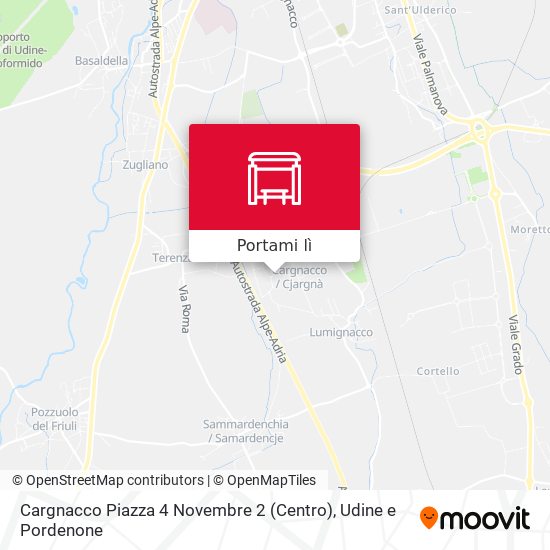Mappa Cargnacco Piazza 4 Novembre 2 (Centro)