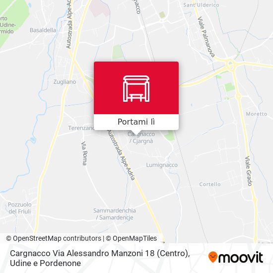 Mappa Cargnacco Via Alessandro Manzoni 18 (Centro)