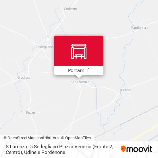 Mappa S.Lorenzo Di Sedegliano Piazza Venezia (Fronte 2, Centro)