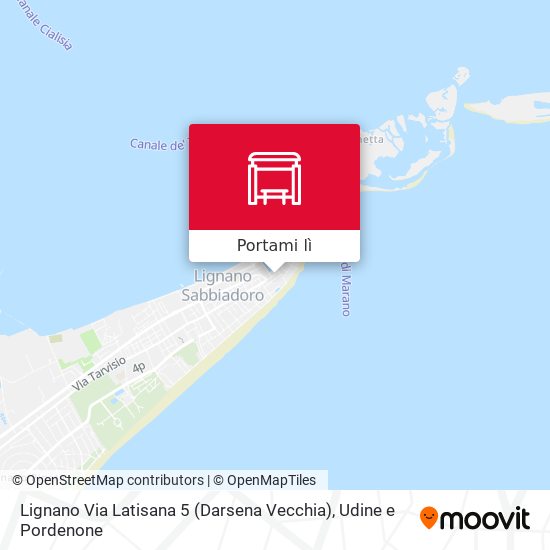 Mappa Lignano Via Latisana 5 (Darsena Vecchia)