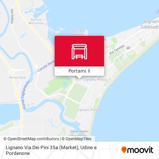 Mappa Lignano Via Dei Pini 35a (Market)