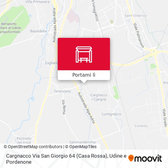Mappa Cargnacco Via San Giorgio 64 (Casa Rossa)