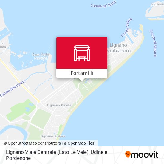 Mappa Lignano Viale Centrale (Lato Le Vele)
