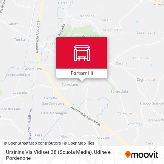 Mappa Ursinins Via Vidiset 38 (Scuola Media)