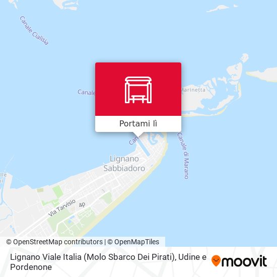 Mappa Lignano Viale Italia (Molo Sbarco Dei Pirati)