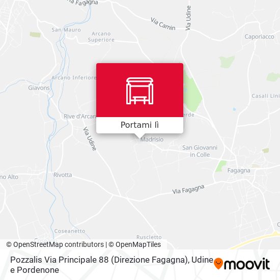 Mappa Pozzalis Via Principale 88 (Direzione Fagagna)