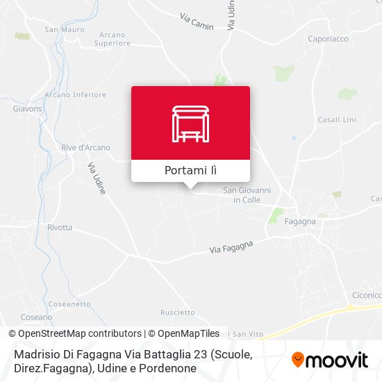 Mappa Madrisio Di Fagagna Via Battaglia 23 (Scuole, Direz.Fagagna)