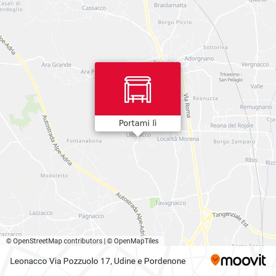 Mappa Leonacco Via Pozzuolo 17