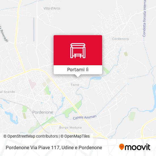 Mappa Pordenone Via Piave 117