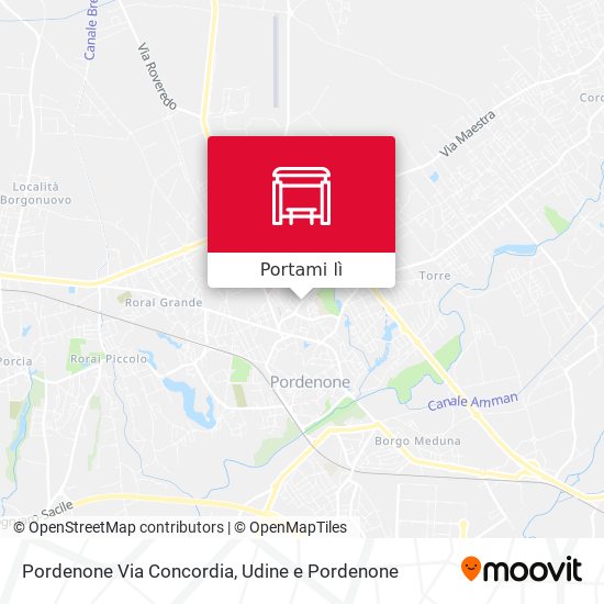 Mappa Pordenone Via Concordia