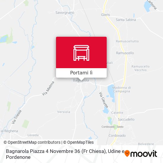 Mappa Bagnarola Piazza 4 Novembre 36 (Fr Chiesa)
