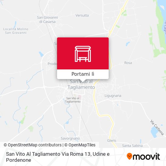 Mappa San Vito Al Tagliamento Via Roma 13