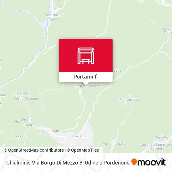 Mappa Chialminis Via Borgo Di Mezzo 8