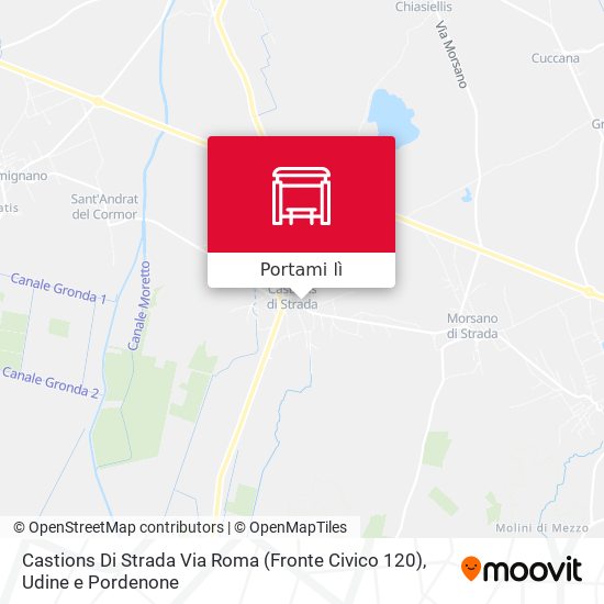 Mappa Castions Di Strada Via Roma (Fronte Civico 120)