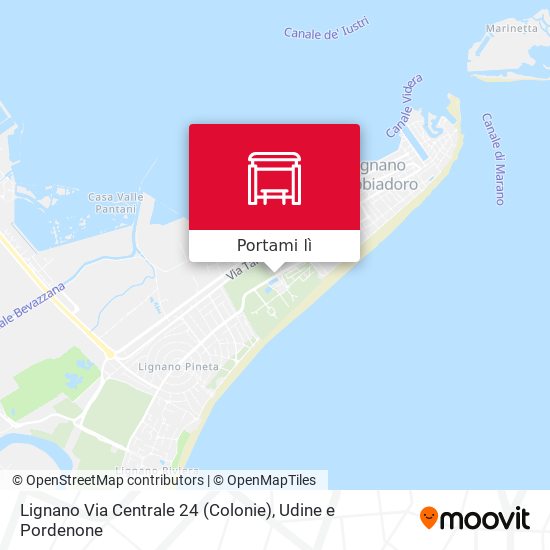 Mappa Lignano Via Centrale 24 (Colonie)