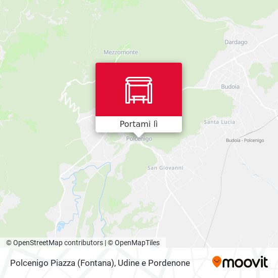 Mappa Polcenigo Piazza (Fontana)