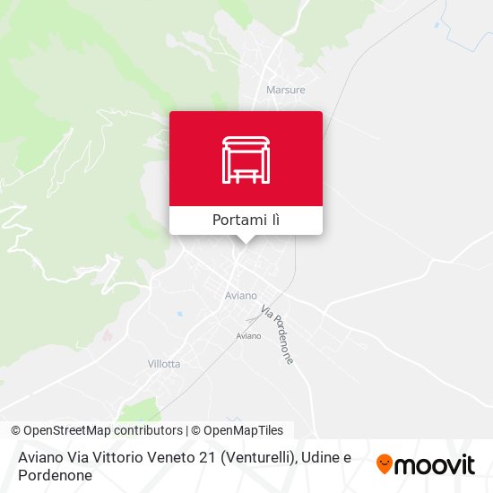 Mappa Aviano Via Vittorio Veneto 21 (Venturelli)