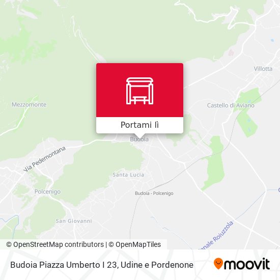 Mappa Budoia Piazza Umberto I 23