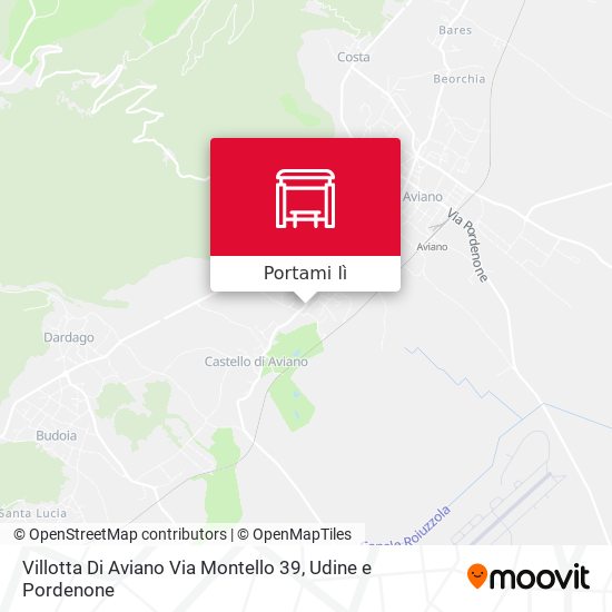 Mappa Villotta Di Aviano Via Montello 39