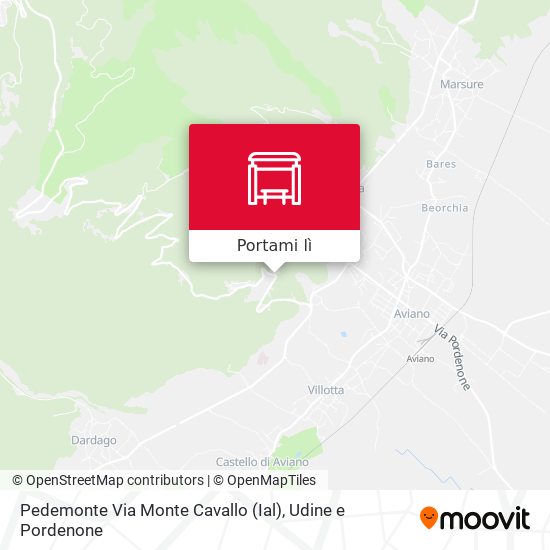 Mappa Pedemonte Via Monte Cavallo (Ial)