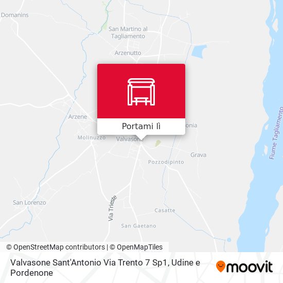 Mappa Valvasone Sant'Antonio Via Trento 7 Sp1