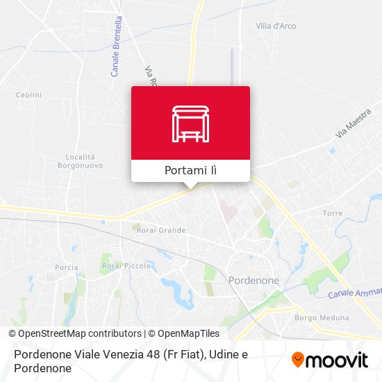 Mappa Pordenone Viale Venezia 48 (Fr Fiat)