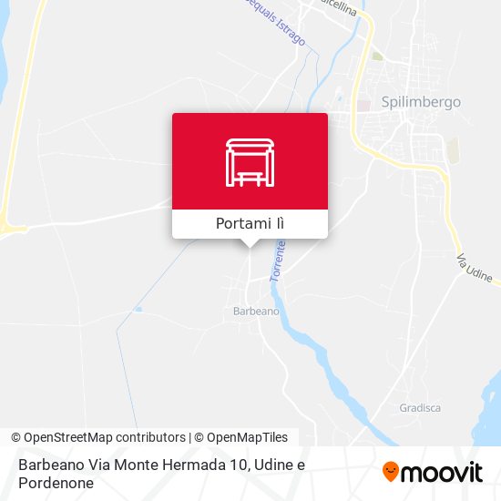 Mappa Barbeano Via Monte Hermada 10