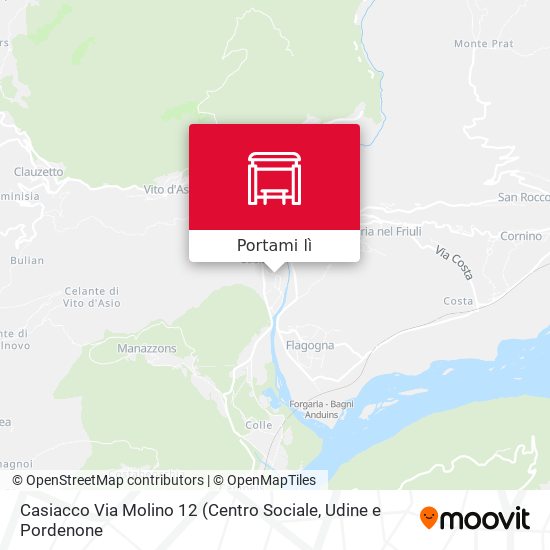 Mappa Casiacco Via Molino 12