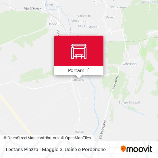 Mappa Lestans Piazza I Maggio 3