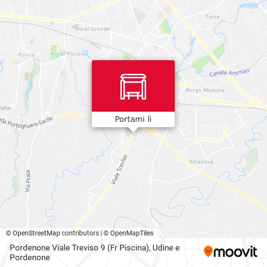 Mappa Pordenone Viale Treviso 9 (Fr Piscina)