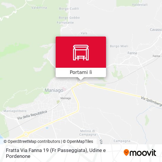 Mappa Fratta Via Fanna 19 (Fr Passeggiata)