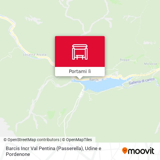 Mappa Barcis Incr Val Pentina (Passerella)