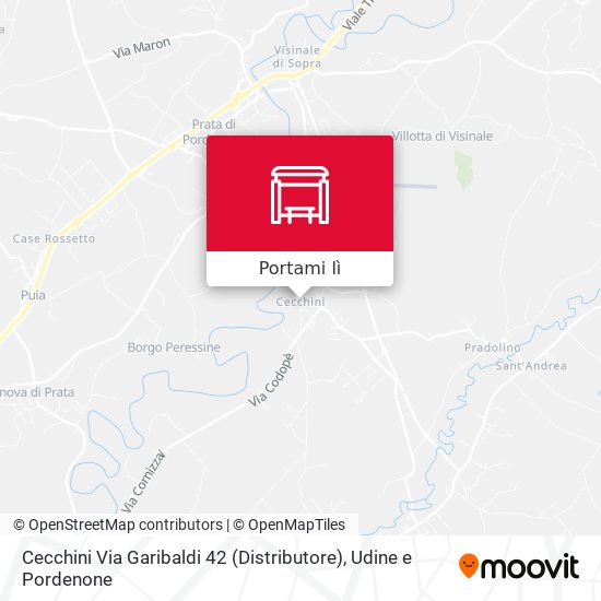 Mappa Cecchini Via Garibaldi 42 (Distributore)