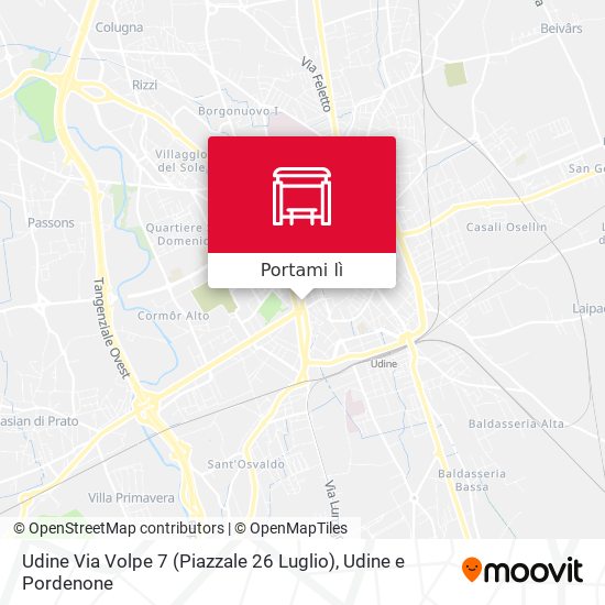 Mappa Udine Via Volpe 7 (Piazzale 26 Luglio)