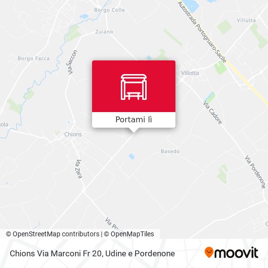 Mappa Chions Via Marconi Fr 20