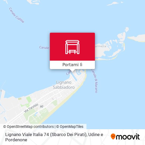 Mappa Lignano Viale Italia 74 (Sbarco Dei Pirati)