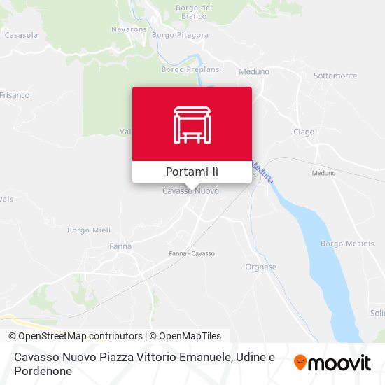 Mappa Cavasso Nuovo Piazza Vittorio Emanuele