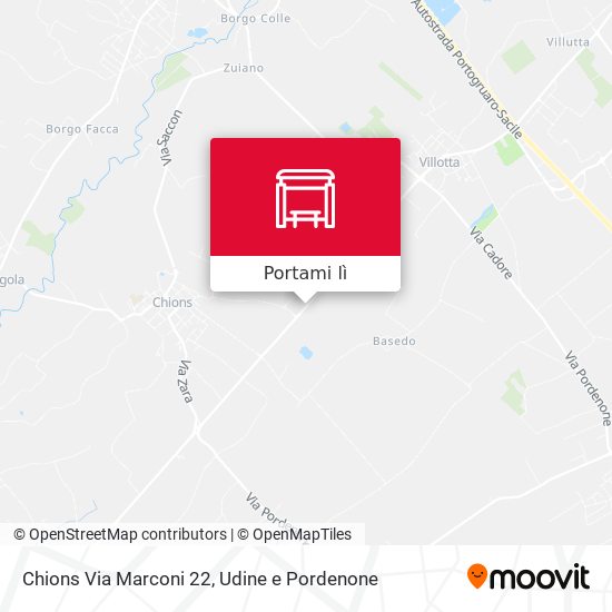 Mappa Chions Via Marconi 22